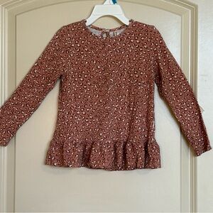 3T Long Sleeve Bamboo Peplum Top